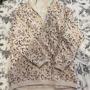 Aerie good vibes oversized quarter zip sweatshirt